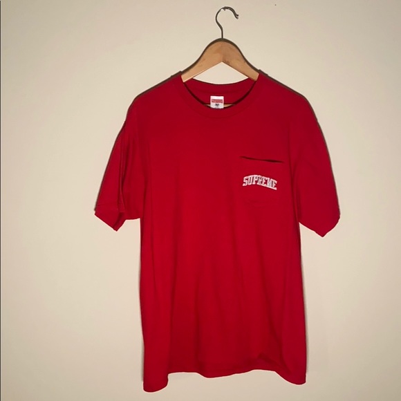 supreme raiders pocket tee